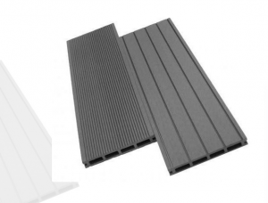 Террасная доска из ДПК WOODVEX Classic Темно-серый