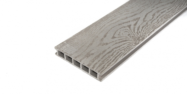 Террасная доска из ДПК Faynag Albero Серый -пепельный .